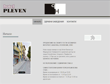 Tablet Screenshot of hotel-pleven.com
